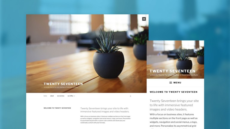 WordPress 4.7 release -Twenty-Seventeen default theme