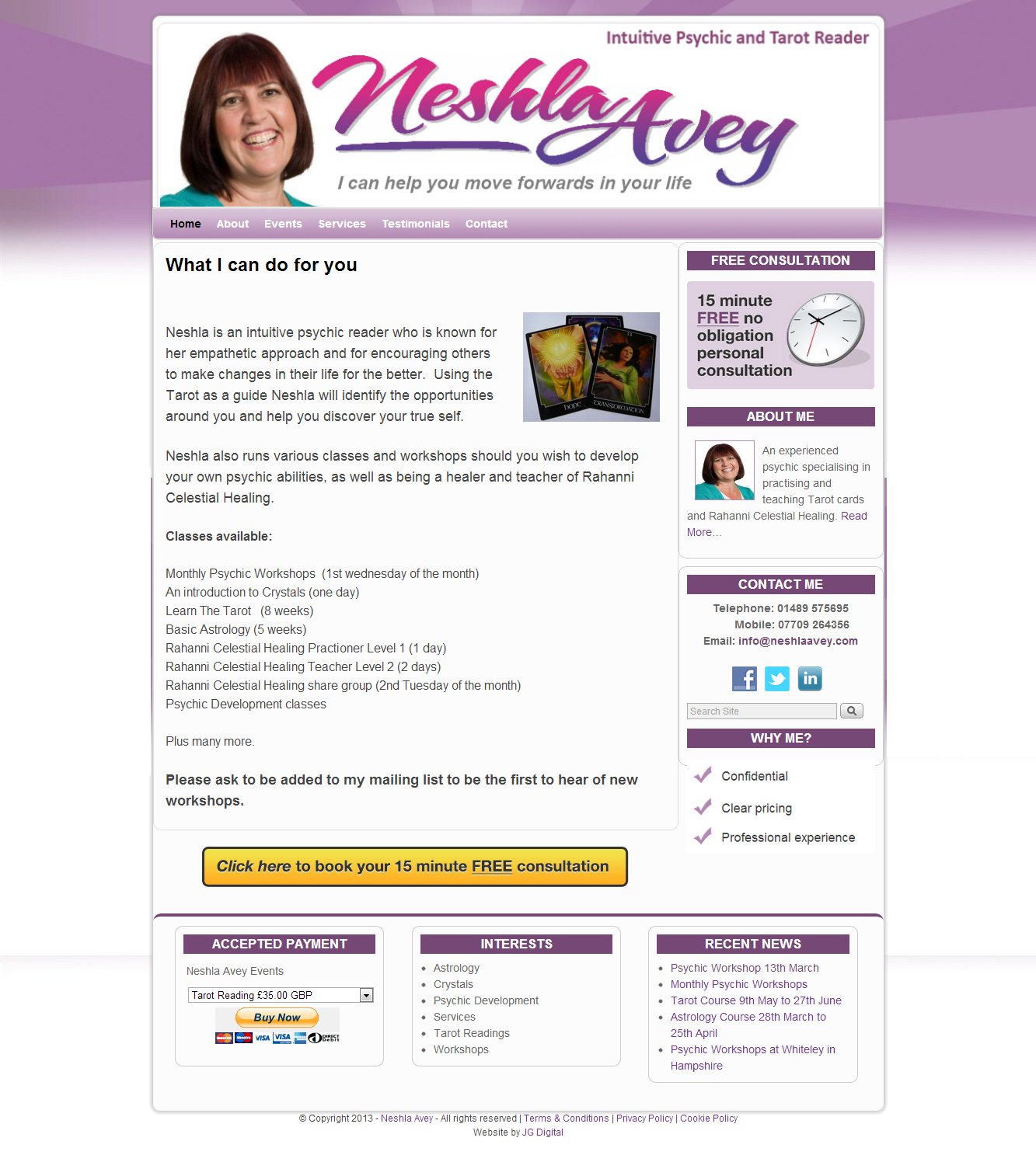 Neshla Avey - Intuitive Psychic and Tarot Reader