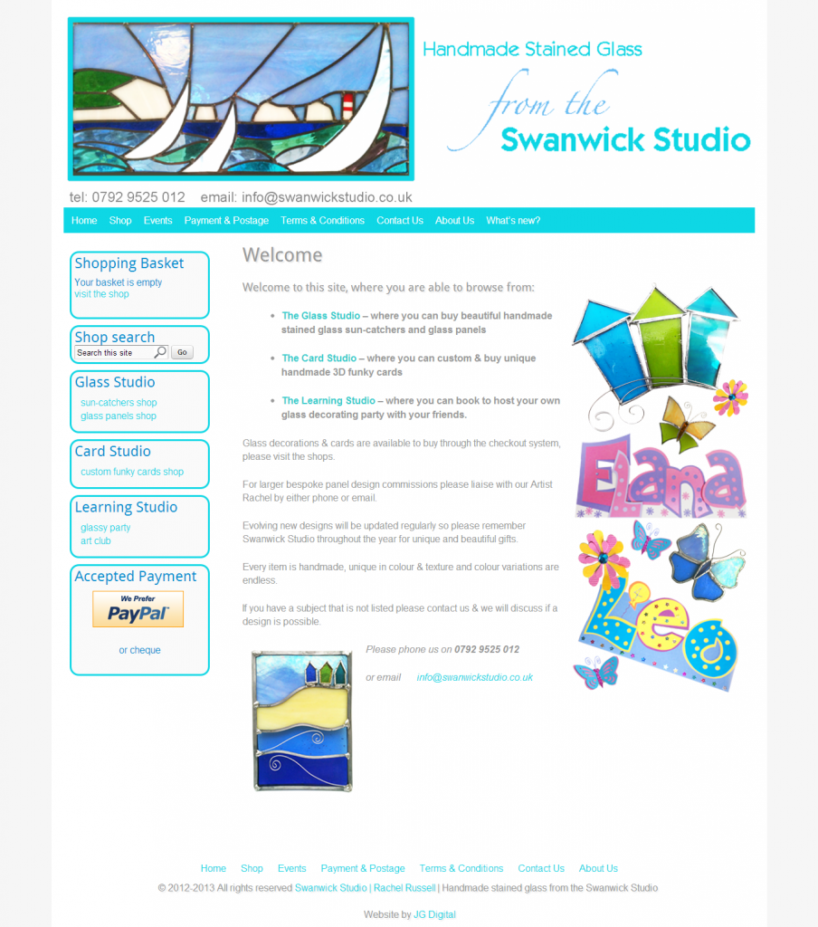Swanwick Studio - handmade stained glass